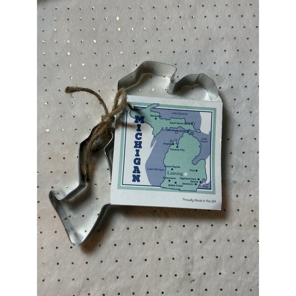 ANN CLARK COOKE CUTTER Michigan Shape Great For Tailgating Snacks